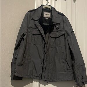 Geox Men's Charcoal Military Jacket